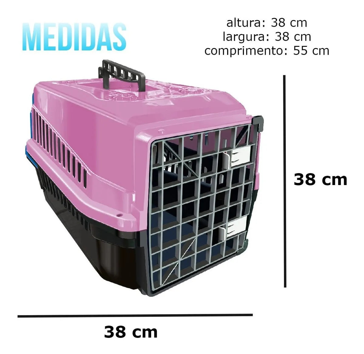 Caixa de transporte cães e gatos Nº4 Mec