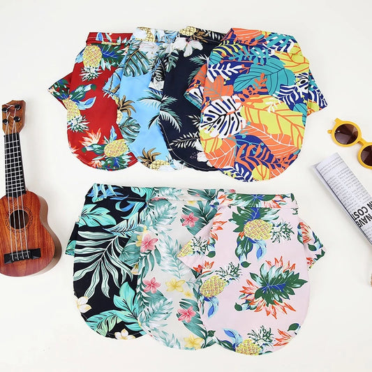 Roupa para PET - estilo havaiano/praia