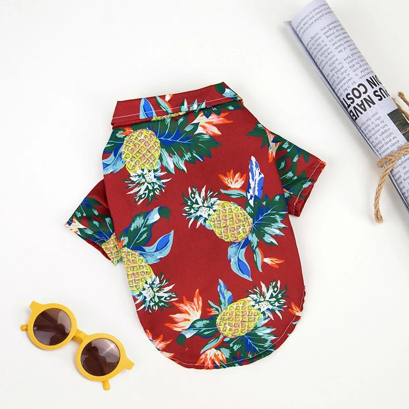 Roupa para PET - estilo havaiano/praia