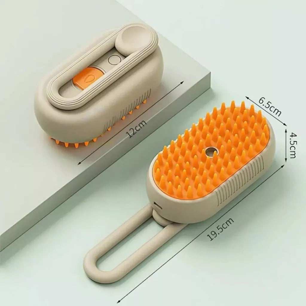 Escova Elétrica Recarregável A Vapor Tira Pelo Para Todos os Portes de Cachorro e Gato