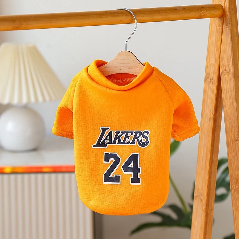 Roupas Para Cães Da Moda De Basquetebol Casaco Animais De Estimação Quente