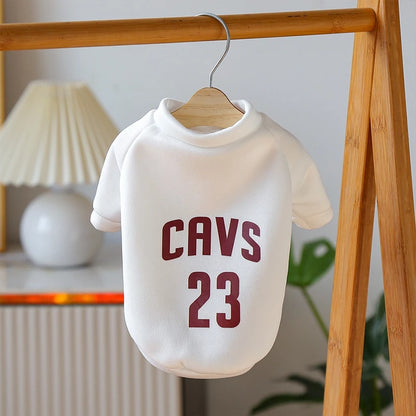 Roupas Para Cães Da Moda De Basquetebol Casaco Animais De Estimação Quente