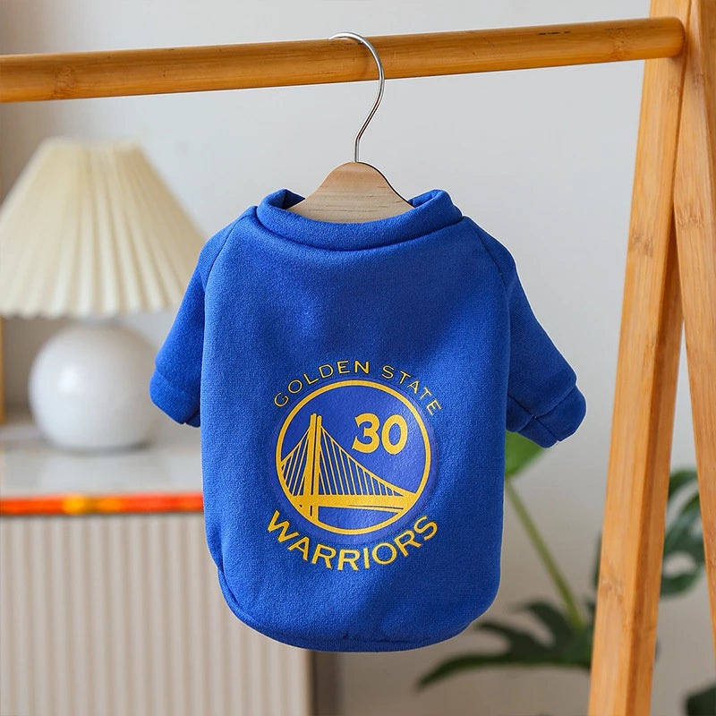 Roupas Para Cães Da Moda De Basquetebol Casaco Animais De Estimação Quente