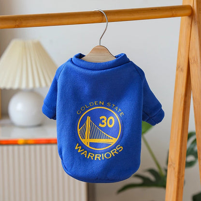 Roupas Para Cães Da Moda De Basquetebol Casaco Animais De Estimação Quente