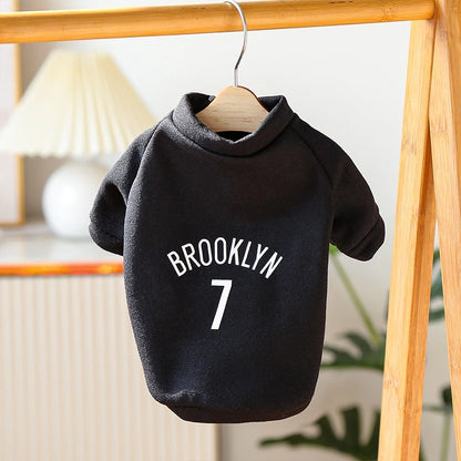 Roupas Para Cães Da Moda De Basquetebol Casaco Animais De Estimação Quente