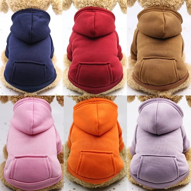 Roupa De Moletom Com Capuz Para Cães e Gatos Pequenos e Médios